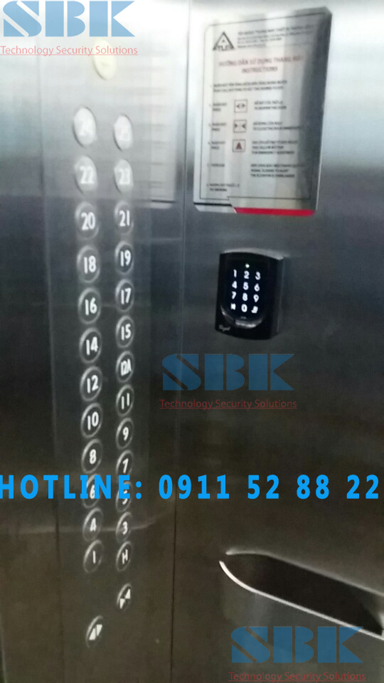 Lắp đặt hệ thống thẻ từ thang máy chung cư giá tốt