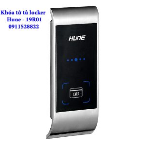 Khóa từ tủ locker Hune - 19AR01, Màu bạc