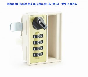 Khóa tủ locker mã số, chìa cơ LK-9502
