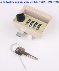 Khóa tủ locker mã số, chìa cơ LK-9502