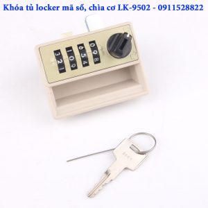 Khóa tủ locker mã số, chìa cơ LK-9502