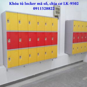 Khóa tủ locker mã số, chìa cơ LK-9502