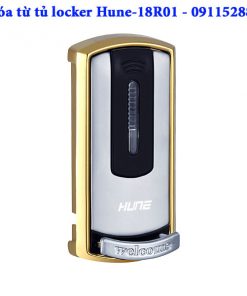 Khóa từ tủ đồ locker Hune - 18R01, Màu bạc viền vàng