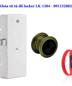 Khóa từ tủ đồ locker - LK1204 - Màu rêu