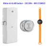 Khóa từ tủ đồ locker - LK1204 - Màu bạc