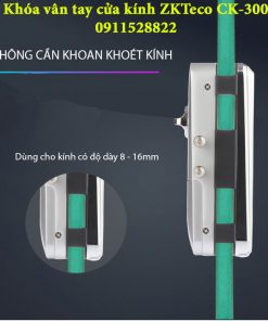 Khóa vân tay cửa kính ZKTeco CK-300