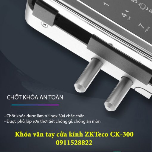 Khóa vân tay cửa kính ZKTeco CK-300
