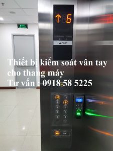 thiết bị kiểm soát vân tay thang máy