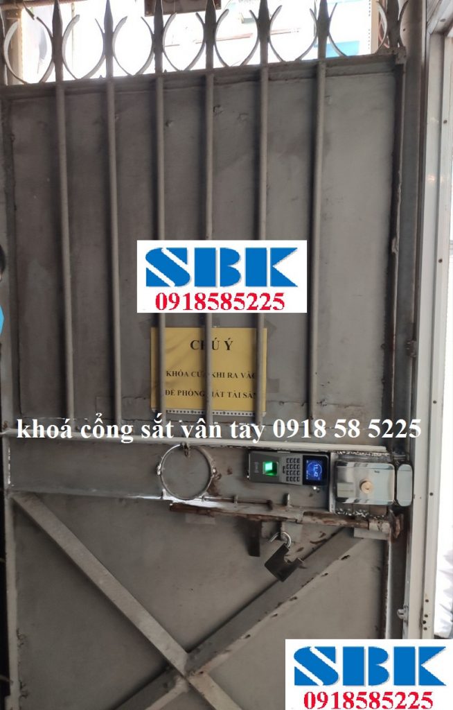 khoá cổng sắt vân tay ronald jack SF500