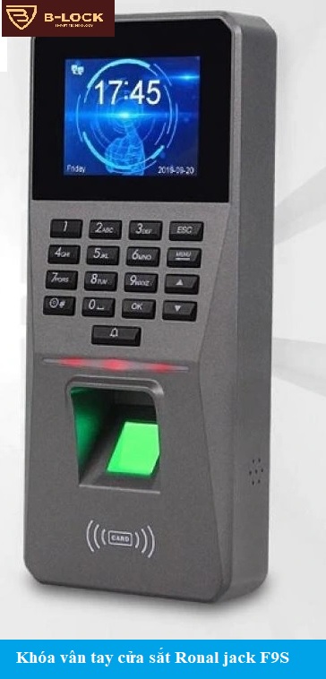 Khóa vân tay cửa sắt, cửa cổng Ronal jack F9S