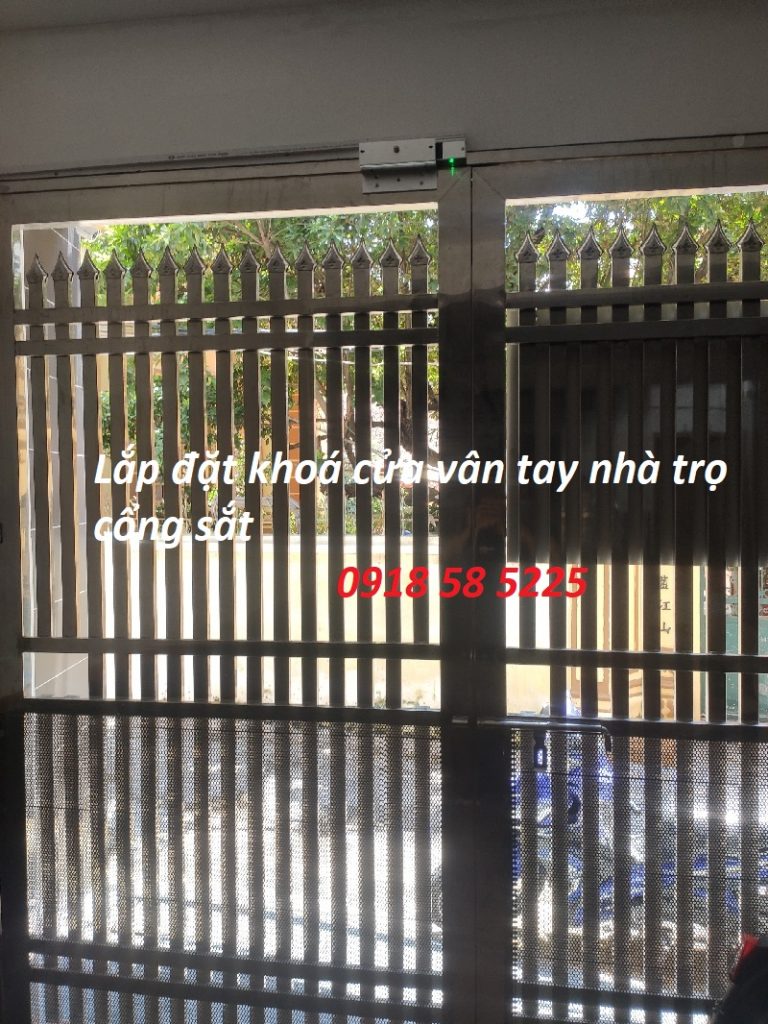 Lắp đặt khoá cửa vân tay nhà trọ cổng sắt tại quận bắc từ Liêm hà nội