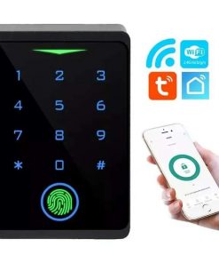 Khoá vân tay nhà trọ quản lý qua app điện thoại RJF1 wifi