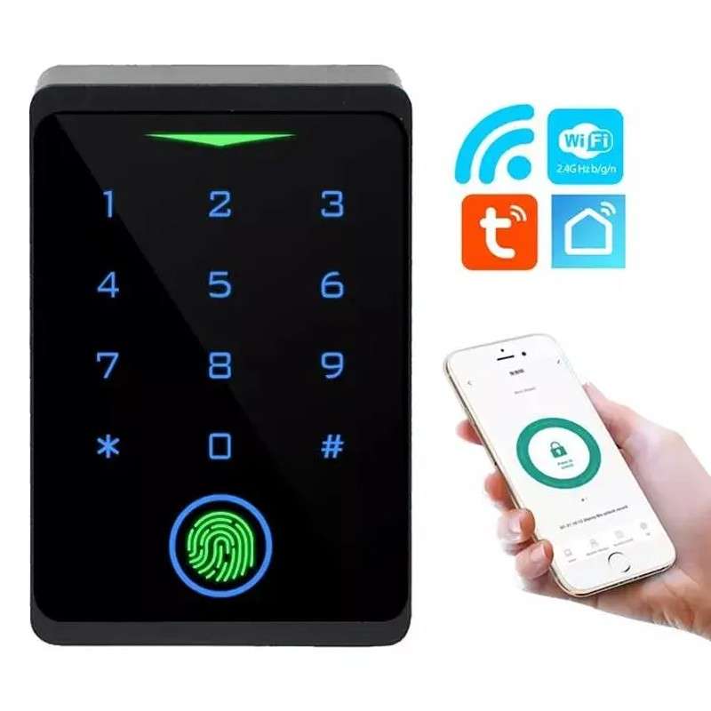 Khoá vân tay nhà trọ quản lý qua app điện thoại RJF1 wifi