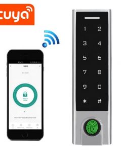 khóa cổng vân tay nhà trọ quản lý qua app điện thoại TF3