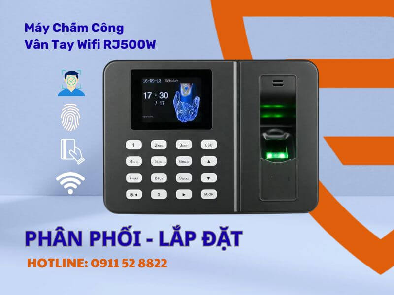Máy chấm công vân tay WIFI Ronald Jack RJ-500W