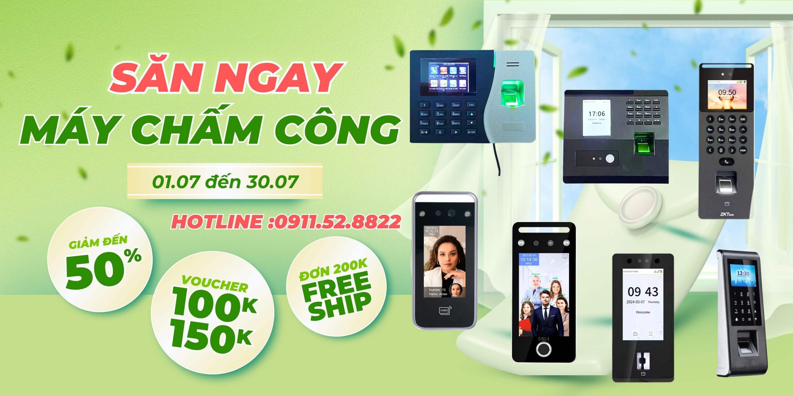 Máy chấm công vân tay