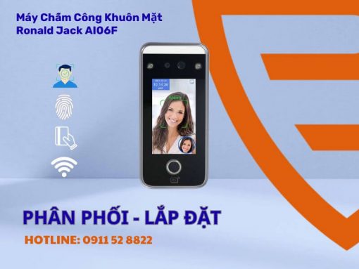 Máy chấm công khuôn mặt vân tay Ronald Jack AI06F