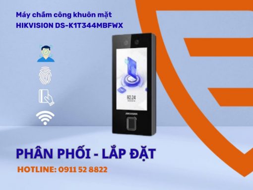Máy Chấm Công Khuôn Mặt Hikvision DS-K1T344MFX-E1