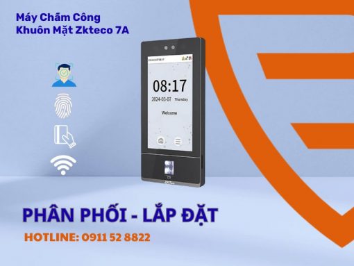 Máy Chấm Công Kiểm Soát Ra Vào Khuôn Mặt ZKTeco 7A