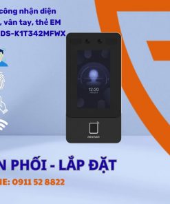 Máy Chấm Công Nhận Diện Khuôn Mặt, Vân Tay, Thẻ EM HIKVISION DS-K1T342MFWX